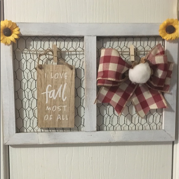Hand Crafted Other - Handcrafted fall wall hanging, farmhouse decor